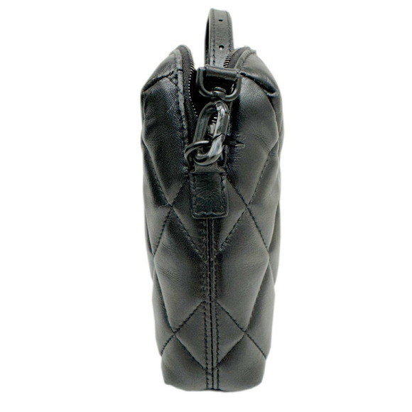 BALENCIAGA Quilted Leather Camera Bag Black 600325 Shoulder - Picture 3 of 14